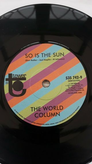 Rare Northern Soul 7 " Single The World Column 