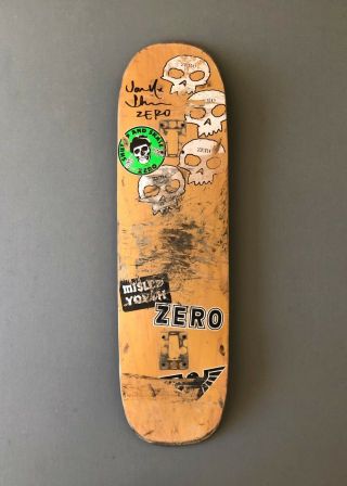 Zero Custom Deck Ridden & Signed By Jamie Thomas Rare