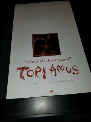 Tori Amos Silent All These Years Rare Radio Promo Poster Ad Framed