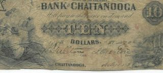 $10 " (bank Of Chattanooga) 1800 