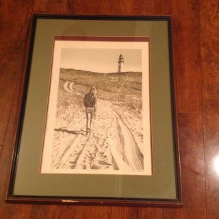 Vintage Louis Russomanno Walk Away Signed And Numbered Lithograph Rare