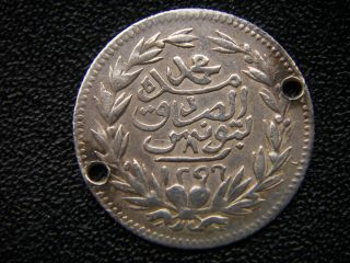 Ah1296 Islamic Arabic Ottoman Empire Turkey Tunisia Tunis Tunus 8 Kharub Rare