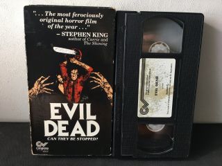 Evil Dead Congress Group Video Release Horror Vhs Hard To Find Rare Cover
