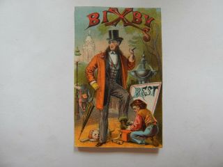 Rare Early Bixby`s Best Blacking Trade Card