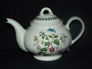 Vintage Portmeirion Botanic Garden Fuchsia Full Size Teapot Vgc Rare