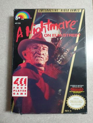 A Nightmare On Elm Street - Nintendo Nes - Box Only - Authentic - Rare