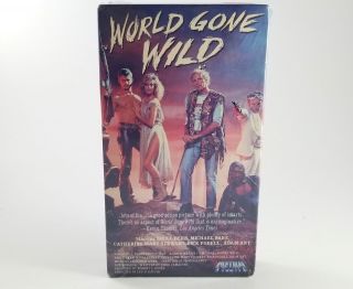 World Gone Wild Vhs Rare Cult Classic Obscure,  Rare Oop,