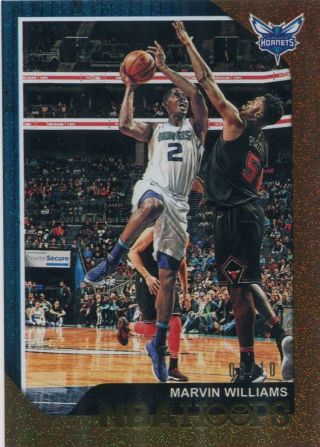 2018 - 19 Nba Hoops /10 Gold Parallels Marvin Williams Charlotte Hornets Sp Rare