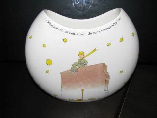 Rare Gien France Le Petit Little Prince Moon Vase