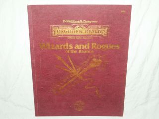 Forgotten Realms 2nd Ed Accessory - Wizards And Rogues Of The Realms (rare)