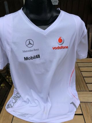 Vintage Mercedes McLaren F1 Team Alonso No1 T - Shirt Motor Racing Size XXL Rare 2