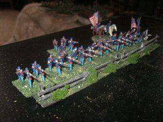 34 Painted 1/72 - RARE Civil War Union Mass Infantry & Artillery w Gen.  Hancock 3
