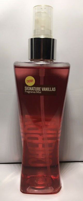 Rare Bath & Body Signature Vanillas Cherry Vanilla Mist 8 Oz - 95 Full