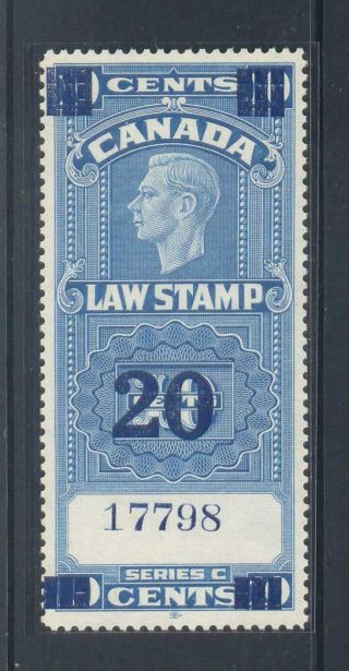 Bengphil Canada Revenue Fsc22 Supreme Court Rare Fiscal Stamp Cv$35 Vfnh
