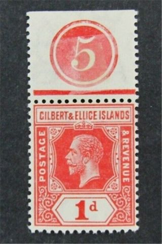 Nystamps British Gilbert & Ellice Islands Islands Stamp Mognh Rare With Plate