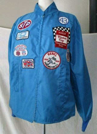Early Rare Vintage Large Richard Petty Nascar Race Jacket,  Patches Petty Racing