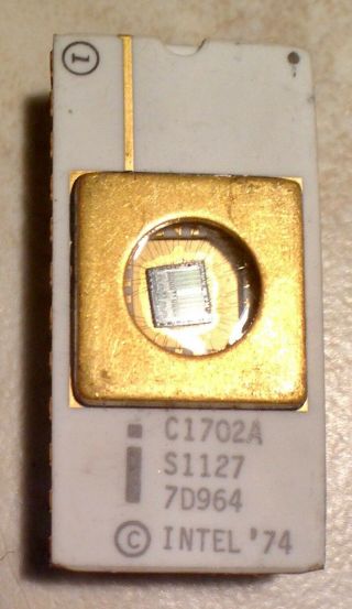 Intel C1702a 1702a 1702 White Ceramic Vintage 2k Eprom - Rare