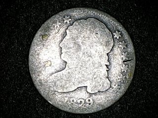 1829 Rare Low Grade Filler Capped Bust Silver Dime 190 Years Old