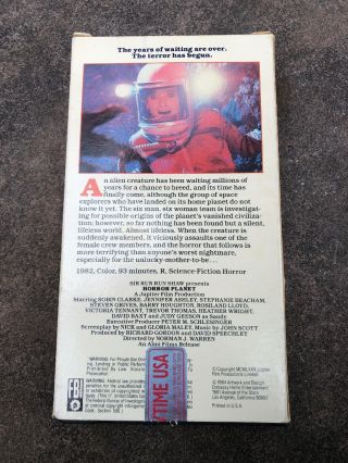 HORROR PLANET VHS EMBASSY HOME ENT SCI - FI HORROR THRILLER 1982 RARE OOP 2