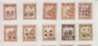 China Manchukuo And Japan Liberated Areas Unknown Overprints Rare 1949