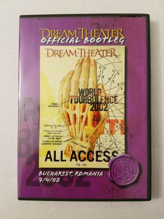 Dream Theater World Turbulence Tour 2002 Live In Bucharest 7/4/02 Rare Official