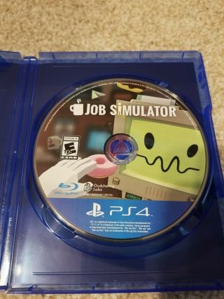Job Simulator (Sony PlayStation 4,  2017) Rare game in great shape 2