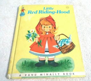 Rare Old Vintage Rand Mcnally Elf Book Little Red Riding Hood 1958
