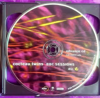 Cocteau Twins Bbc Sessions - Promo.  Double Cd.  Rare.  Screen Printed Cd.