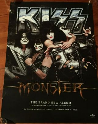 Kiss:monster Rare Aussie/oz Instore Promo Poster For The Album