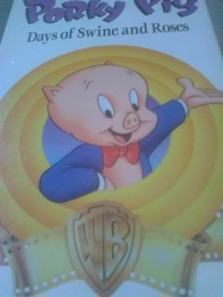 Porky Pig Days Of Swine And Roses Vhs (1992) Very Rare