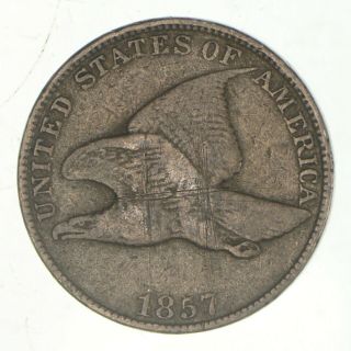 Crisp - 1857 - Flying Eagle United States Cent - Rare 007