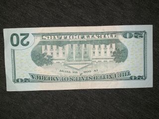 RARE LOW SERIAL NUMBER $20 STAR NOTE PAPER CURRENCY FRESH FIND MAKE OFFER 7