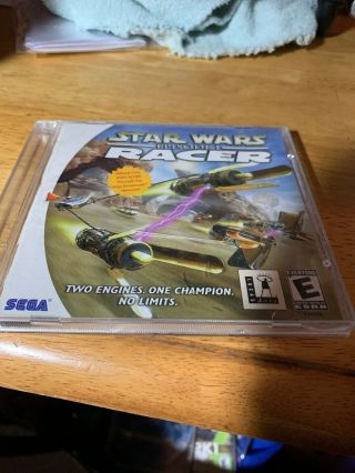 Rare Star Wars: Episode I: Racer Sega Dreamcast 2000 Disc &manuel No Back Art