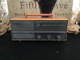Rare Vintage Retro Mid Century Nobility Pink Silicon Solid State Radio Transistr