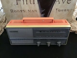 Rare Vintage Retro Mid Century Nobility Pink Silicon Solid State Radio Transistr 2