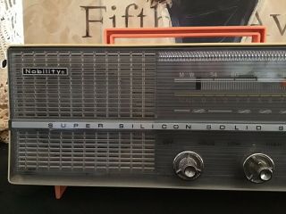 Rare Vintage Retro Mid Century Nobility Pink Silicon Solid State Radio Transistr 4