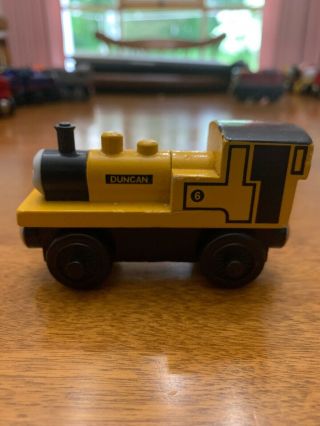 DUNCAN - Thomas & Friends Wooden Railway Train Magnetic RARE RETIRED 3