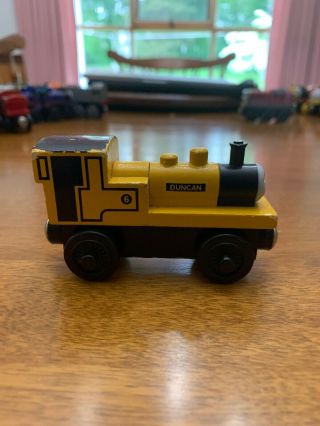 DUNCAN - Thomas & Friends Wooden Railway Train Magnetic RARE RETIRED 5