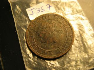 Canada 1882 Rare Large Cent ID J357. 2