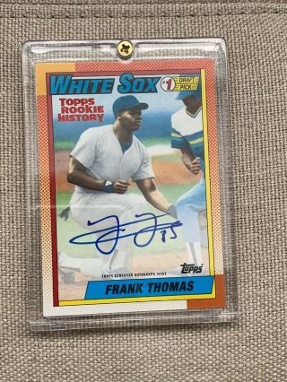 2018 Topps Archives Rookie History Frank Thomas Auto /10 - Ultra Rare