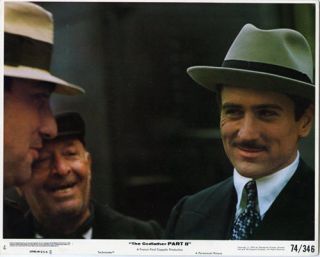 The Godfather Part Two Robert De Niro Us 8x10 Lobby Card 1974 Rare