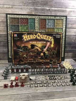 Heroquest 1990 Rare Board Game System 99 Complete Adventure Magic