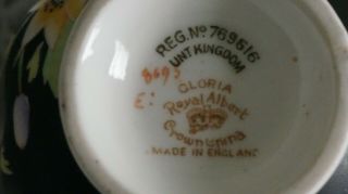 VINTAGE Rare Royal Albert Crown China Gloria Tea Cup And Saucer,  England 8