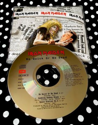 Iron Maiden - Be Quick Or Be Dead Rare Cd Single