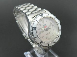 Rare Tag Heuer 2000 Professional 972.  008r - 2 Quartz Watch Date Gray Dial [6077]
