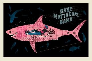 Dave Matthews Band Poster 2013 West Palm Beach N2 S/n /710 Rare