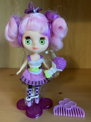 Littlest Pet Shop Lps Blythe Purple Ribbons & Twirls B43 Doll Very Rare & Htf