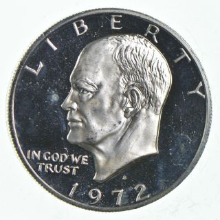 Silver - Specially Minted - S Mark - 1972 - S - 40 Eisenhower $1 - Rare 278