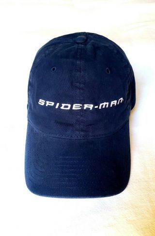 Rare Vintage 2002 Spiderman Movie Promo Hat - Sam Raimi Green Goblin Marvel Cap
