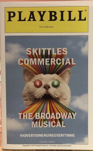 Skittles Commercial The Broadway Musical Playbill - Rare Michael C.  Hall